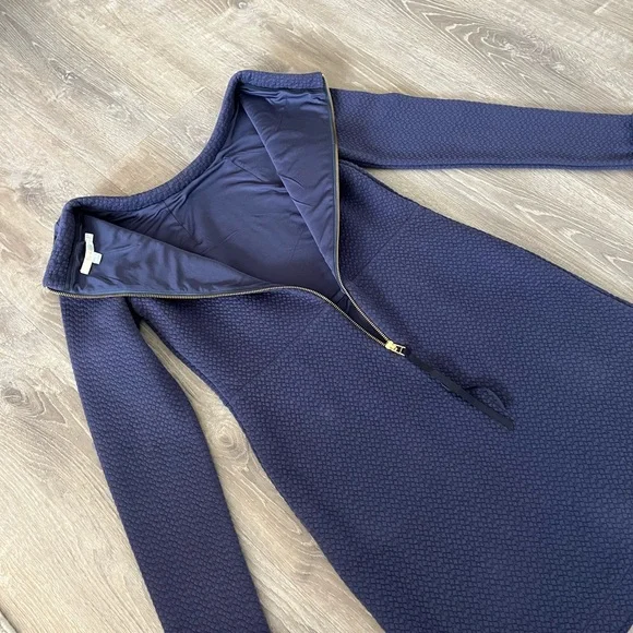 Boden Sixties Jacquard Dress in Navy Blue US 4 Anthro $118 - Picture 13 of 16